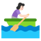 Woman Rowing Boat- Light Skin Tone emoji on Microsoft
